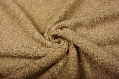Tissu éponge - marron clair 350 g/m²