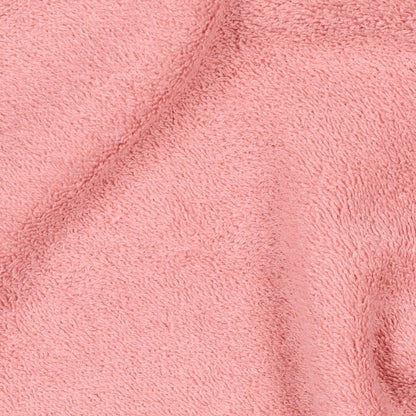 Image du tissu éponge vieux rose 340 g/m² – disponible chez Šarlotes audumi