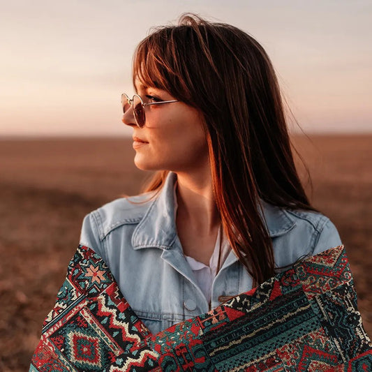 Attēls ar Gobelēns - boho raksts 360 g/m² – pieejams Šarlotes audumi