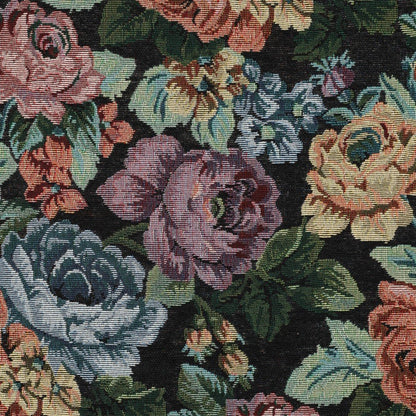 Tapisserie - roses sur fond noir 330 g/m²