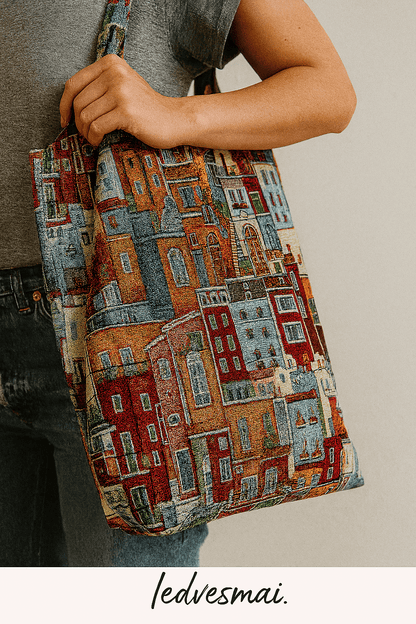 Tapisserie - maisons de Tokāna 350 g/m²