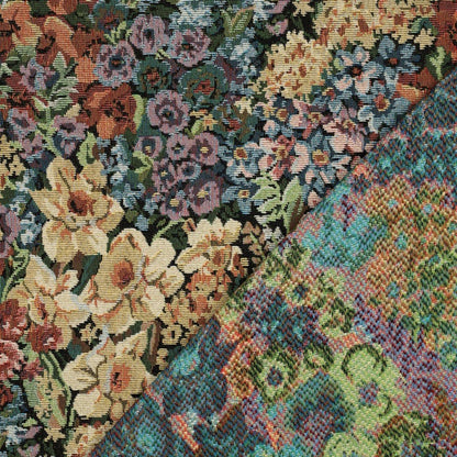 Image de tissu gobelin à fleurs 360 g/m² – disponible chez Šarlotes audumi