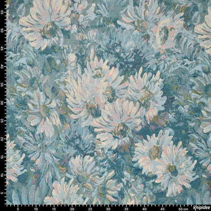 Tapisserie - fleurs de jardin bleues 260 g/m²
