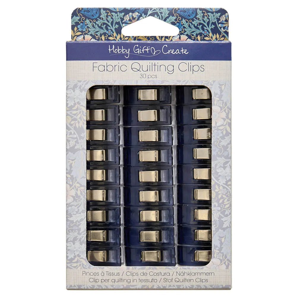 Image avec pinces à tissu Hobby Gift Create QuiltClip 26x10 mm, 30 pièces – disponible chez Šarlotes audumi