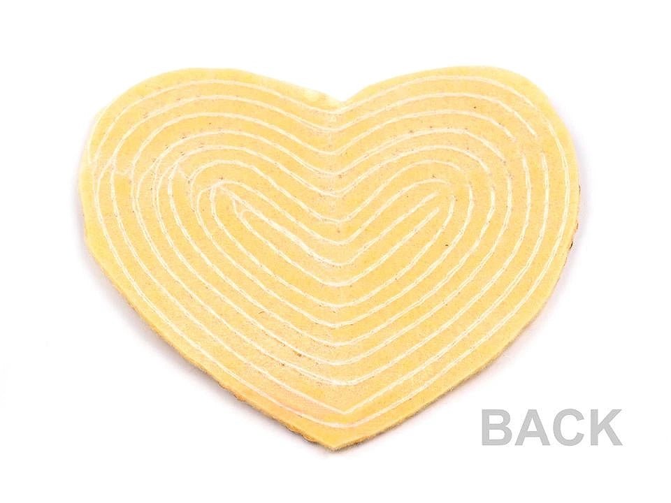 Attēls ar Ielāps uzgludināms Sirsniņa|55 x 60 mm | dažādi toņi – pieejams Šarlotes audumi