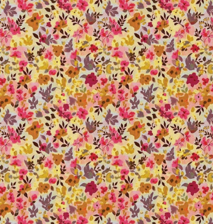 Tissu premium 100 % coton à fines fleurs 115 g/m²
