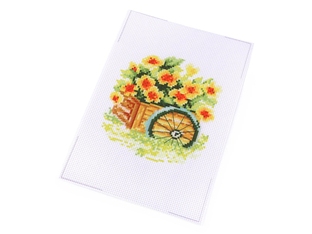 Image avec kit de broderie au point de croix 14 × 20 cm – disponible chez Šarlotes audumi