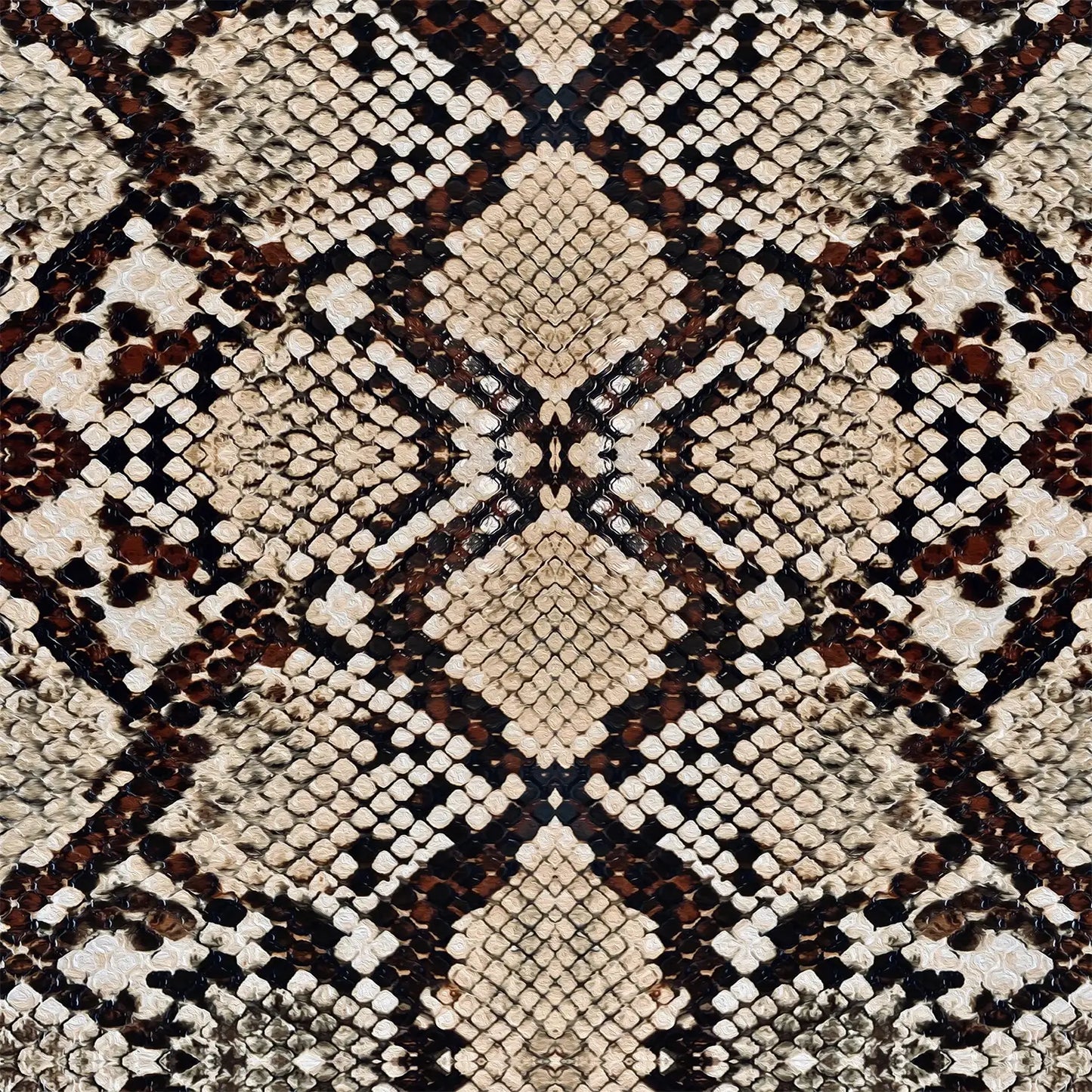 Cotton loop-knit - snakeskin