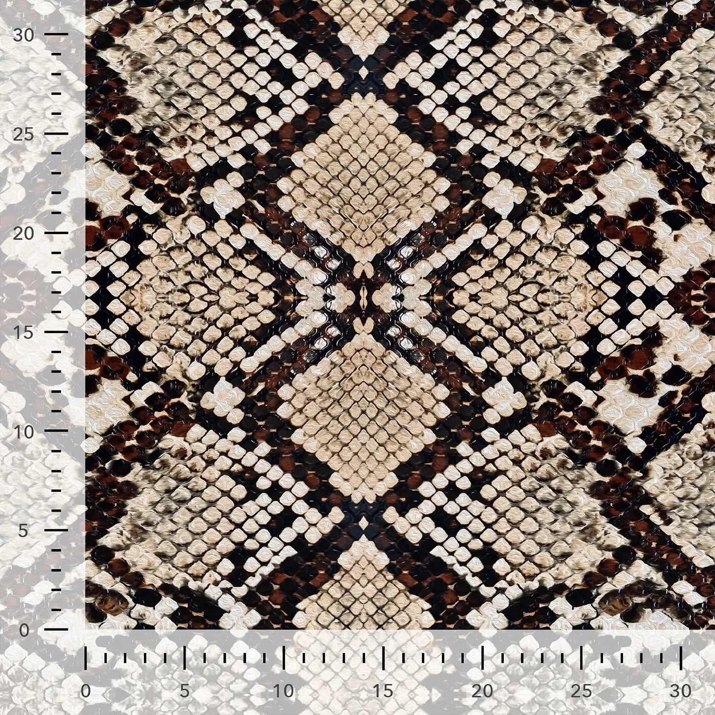 Cotton loop-knit - snakeskin