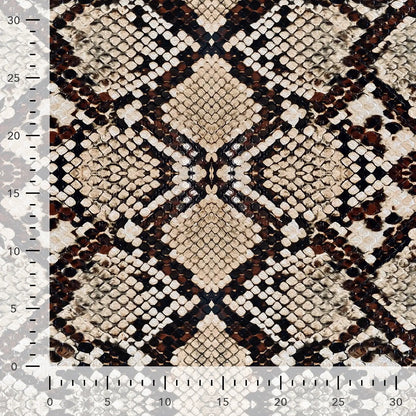 Cotton loop-knit - snakeskin