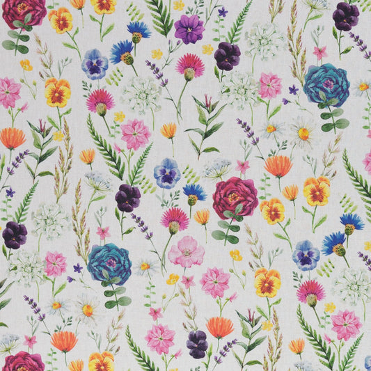 Attēls ar Kanvas audums - botāniskā simfonija 200 g/m² – pieejams Šarlotes audumi