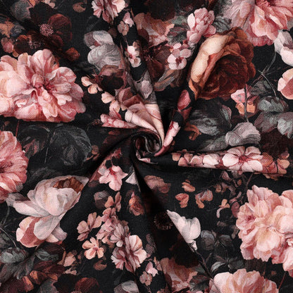 Image avec toile canvas à roses bordeaux 250 g/m² – disponible chez Šarlotes audumi