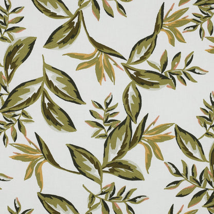 Tissu canvas - feuilles sur fond blanc 225 g/m² (Copie)
