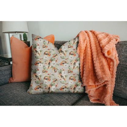 Toile canvas - fruit de la passion et orchidées 190 g/m²