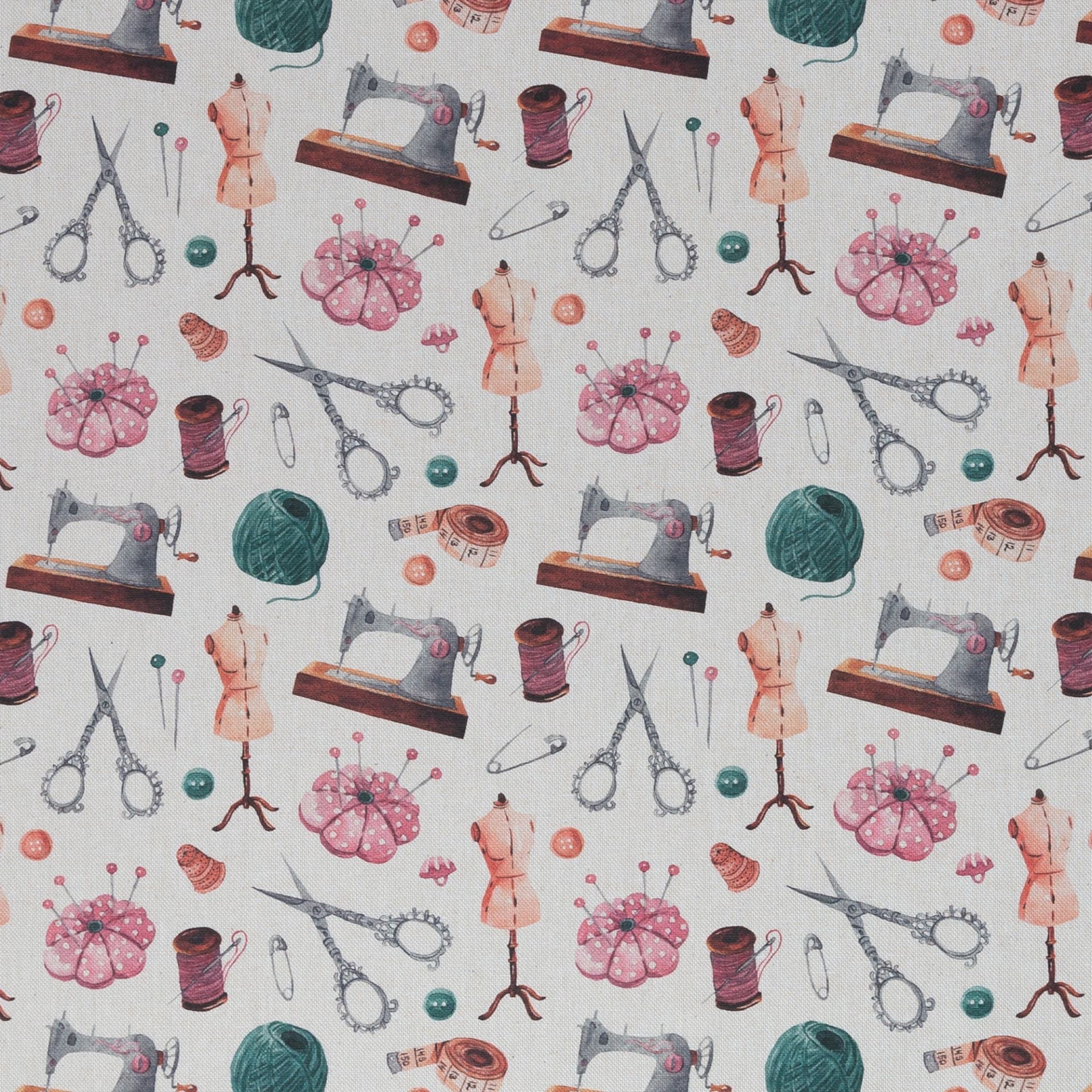 Attēls ar Kanvas audums - rokdarbu stāsts 200 g/m² – pieejams Šarlotes audumi