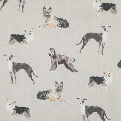 Tissu canevas - chiens 225 g/m²