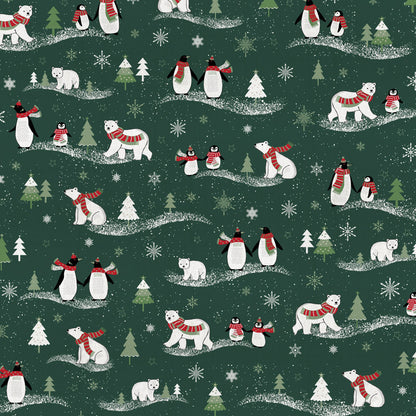Bild mit Canvas-Stoff mit Weihnachtsmotiv auf Dunkelgrün – online erhältlich bei Šarlotes audumi