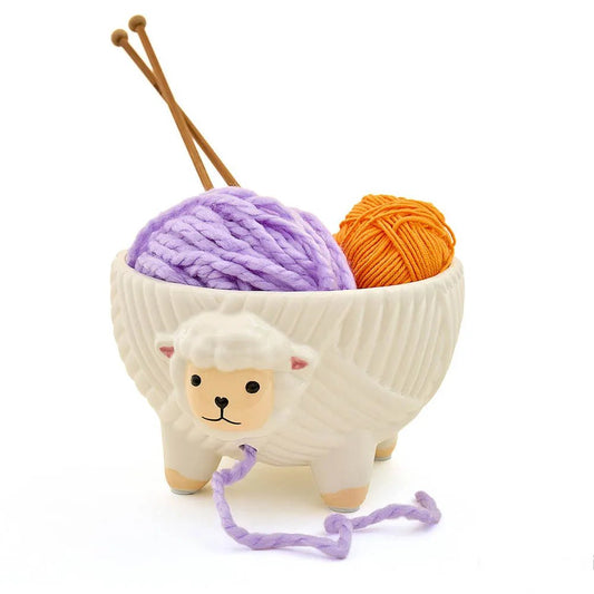 alt
Image of a ceramic yarn bowl sheep, white Sew Tasty – available at Šarlotes audumi