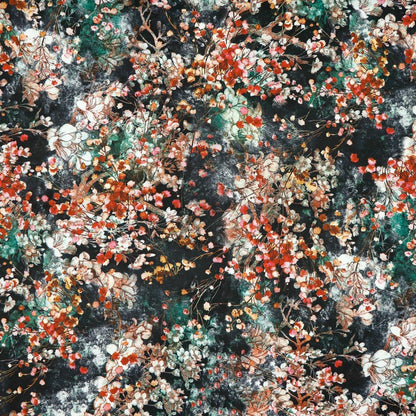 Image de tissu pour robe avec élasthanne - motif bigarré 80 g/m² – disponible chez Šarlotes audumi