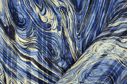 Image du tissu pour robe à effet métallisé - ciel nocturne 110 g/m² – disponible chez Šarlotes audumi