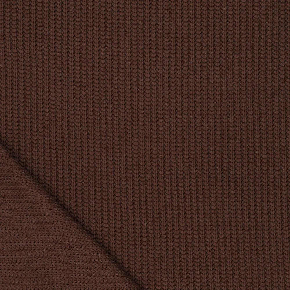 Attēls ar Kokvilnas adījums - šololādes tonis 500 g/m² – pieejams Šarlotes audumi