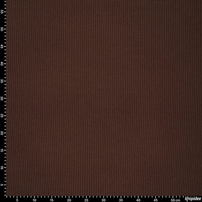 Image de maille en coton, ton chocolat 500 g/m² – disponible chez Šarlotes audumi