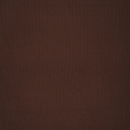 Image du tissu en maille de coton, ton chocolat, 500 g/m² – disponible chez Šarlotes audumi