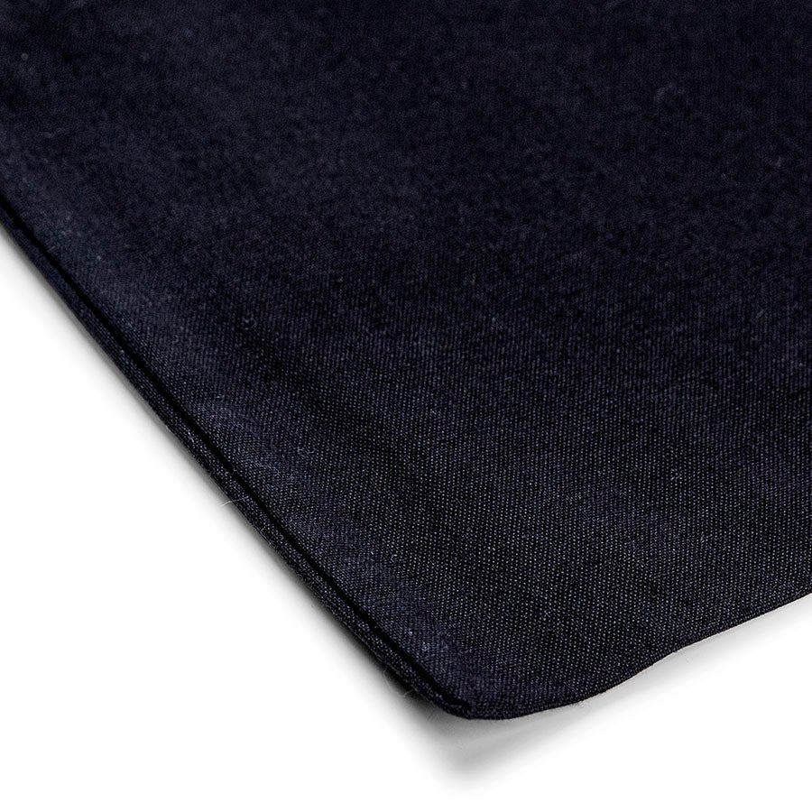 Image of a cotton tote bag 38 x 42 cm 140 g/m² with long handles - black – available at Šarlotes audumi