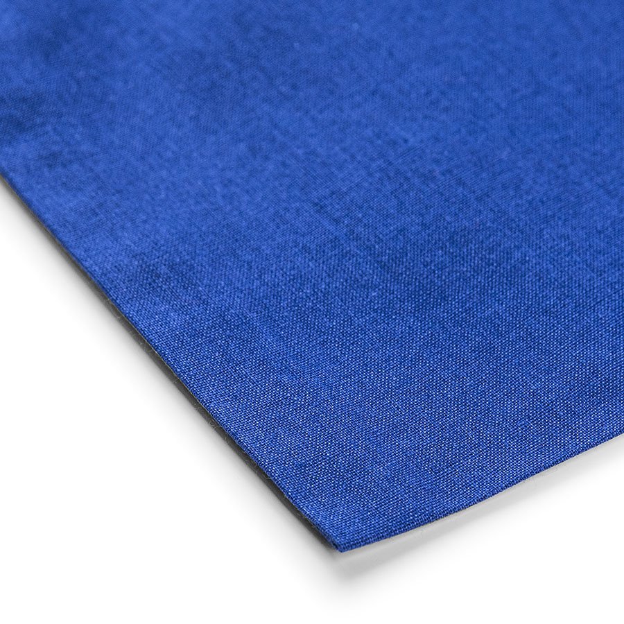 Attēls ar Kokvilnas auduma maisiņš ar garajiem rokturiem 38 x 42 cm 140 g/m² - rudzupuķu zils – pieejams Šarlotes audumi