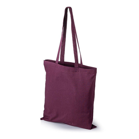 Attēls ar Kokvilnas auduma maisiņš ar garajiem rokturiem 38 x 42 cm 140 g/m² - vīna tonis – pieejams Šarlotes audumi