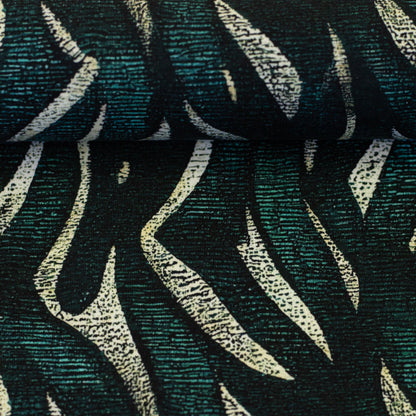 Image avec tissu en maille bouclette en coton - motif abstrait 260 g/m² – disponible chez Charlotte Audumi