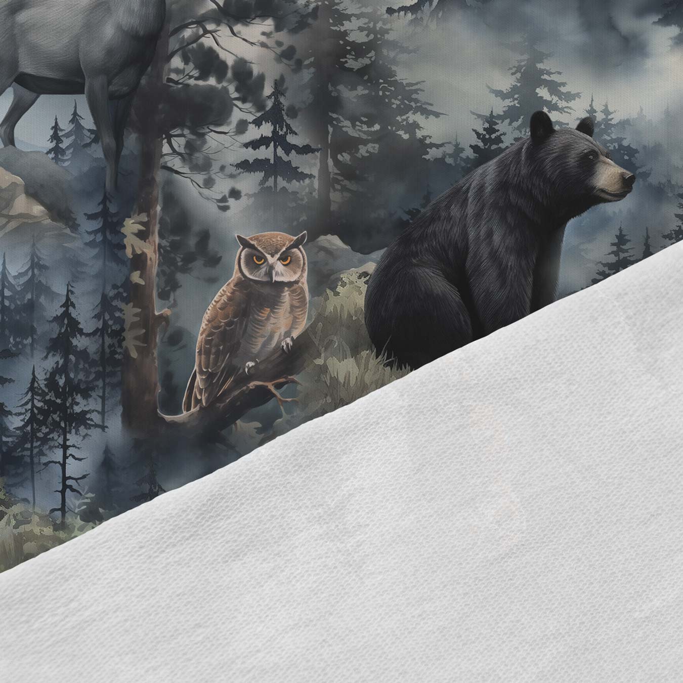 Attēls ar Kokvilnas cilpiņtrikotāža - gaudojošais vilks 250 g/m² – pieejams Šarlotes audumi