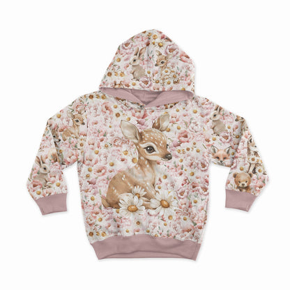 Image en jersey bouclé de coton - marguerites et pivoines 250 g/m² | Design - 05 – disponible chez Šarlotes audumi