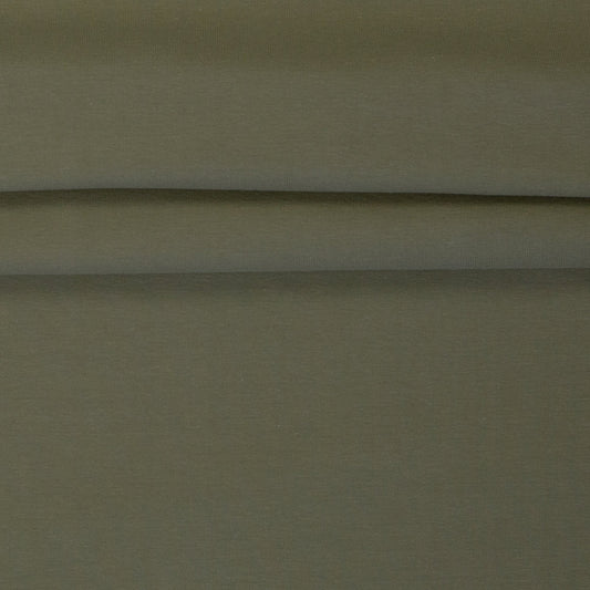 Image of cotton loop-knit, olive green 230 g/m² – available online at Šarlotes audumi