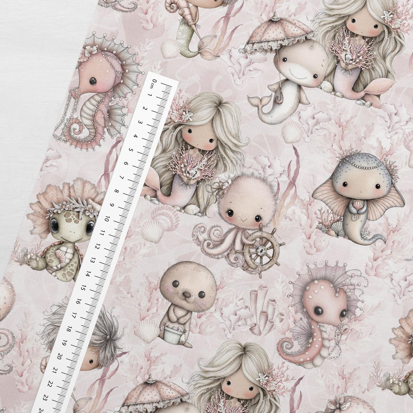 Visuel en jersey bouclé en coton - océan perlé 250 g/m² | Design - 16 – disponible chez Šarlotes audumi