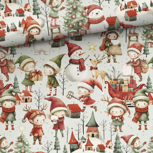 Attēls ar Kokvilnas cilpiņtrikotāža - rūķi 260 g/m² – pieejams Šarlotes audumi