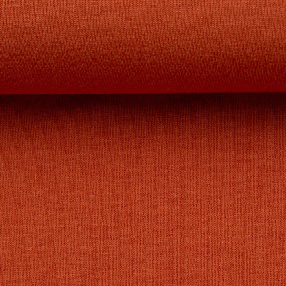 Maille bouclette en coton - terracotta 240 g/m²