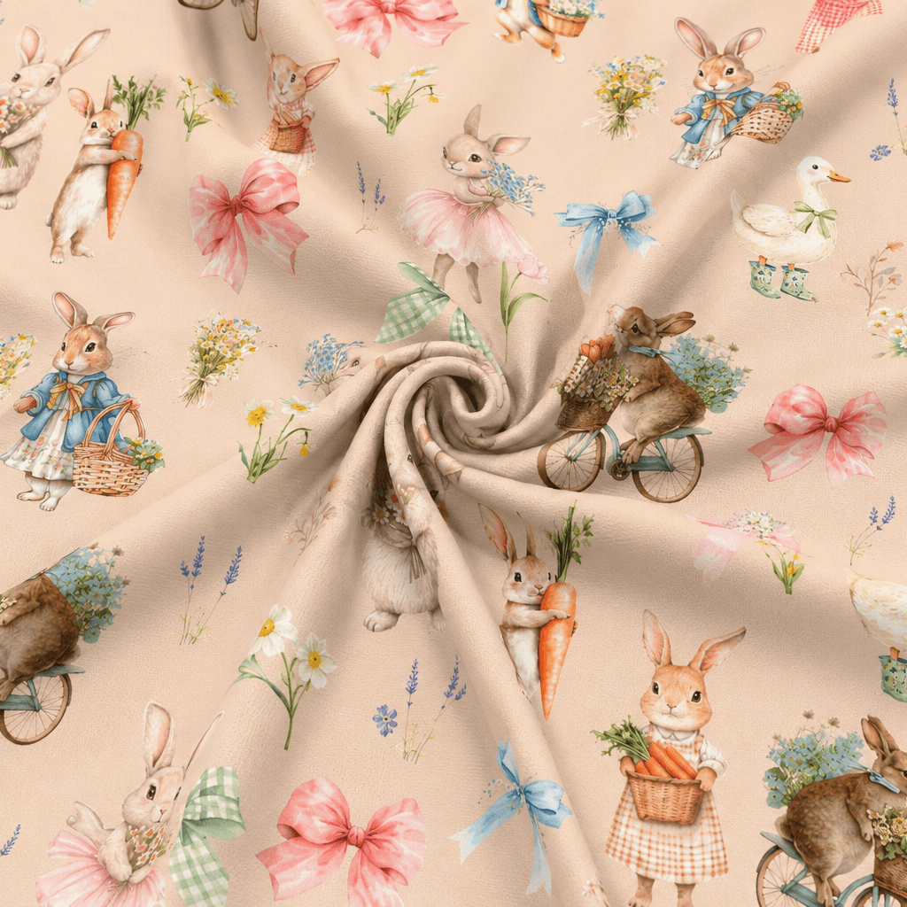 alt
Image of cotton loopback knit - bunnies on a beige background 250 g/m² – available at Šarlotes audumi
