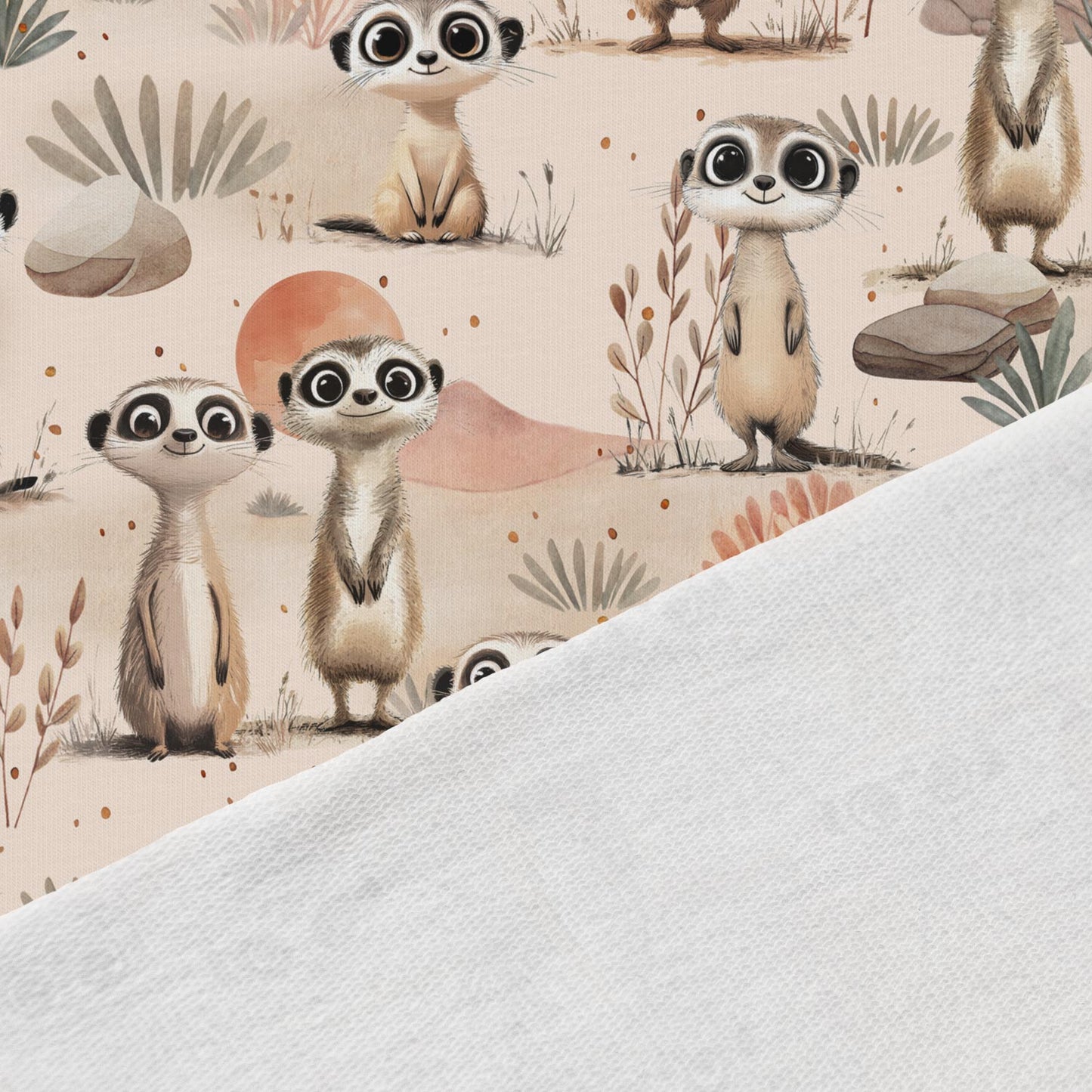 Image de jersey à boucles en coton - Desert Mischief 250 g/m² – disponible chez Charlotte Tissus