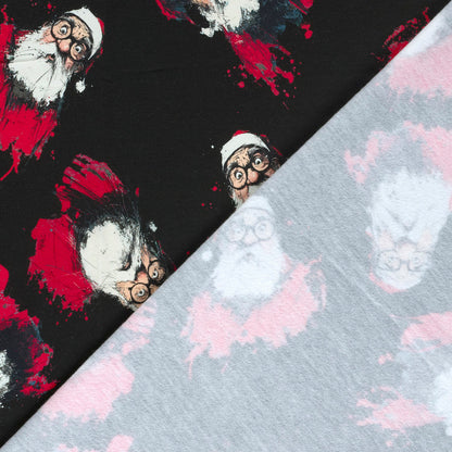 Bild mit Baumwoll-Schlingenstrickstoff – Weihnachtsmann 250 g/m² – online erhältlich bei Šarlotes audumi