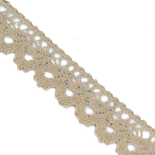 Bild mit Baumwollspitzenband, beige – 2,2 cm – online erhältlich bei Šarlotes audumi