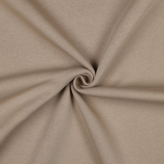 Attēls ar Kokvilnas siltināta trikotāža - bēša 285 g/m² – pieejams Šarlotes audumi