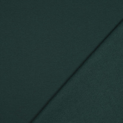 Image of cotton insulated knit fabric - dark green 285 g/m² – available at Šarlotes audumi