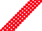 Rouge à pois blancs