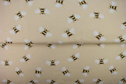 Jersey en coton - petites abeilles 200 g/m²