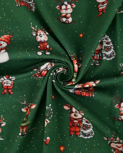 Image avec tricot en coton à cerfs en attendant Noël – disponible en ligne chez Šarlotes audumi