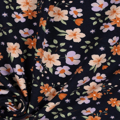 Jersey de coton - petites fleurs 220 g/m²