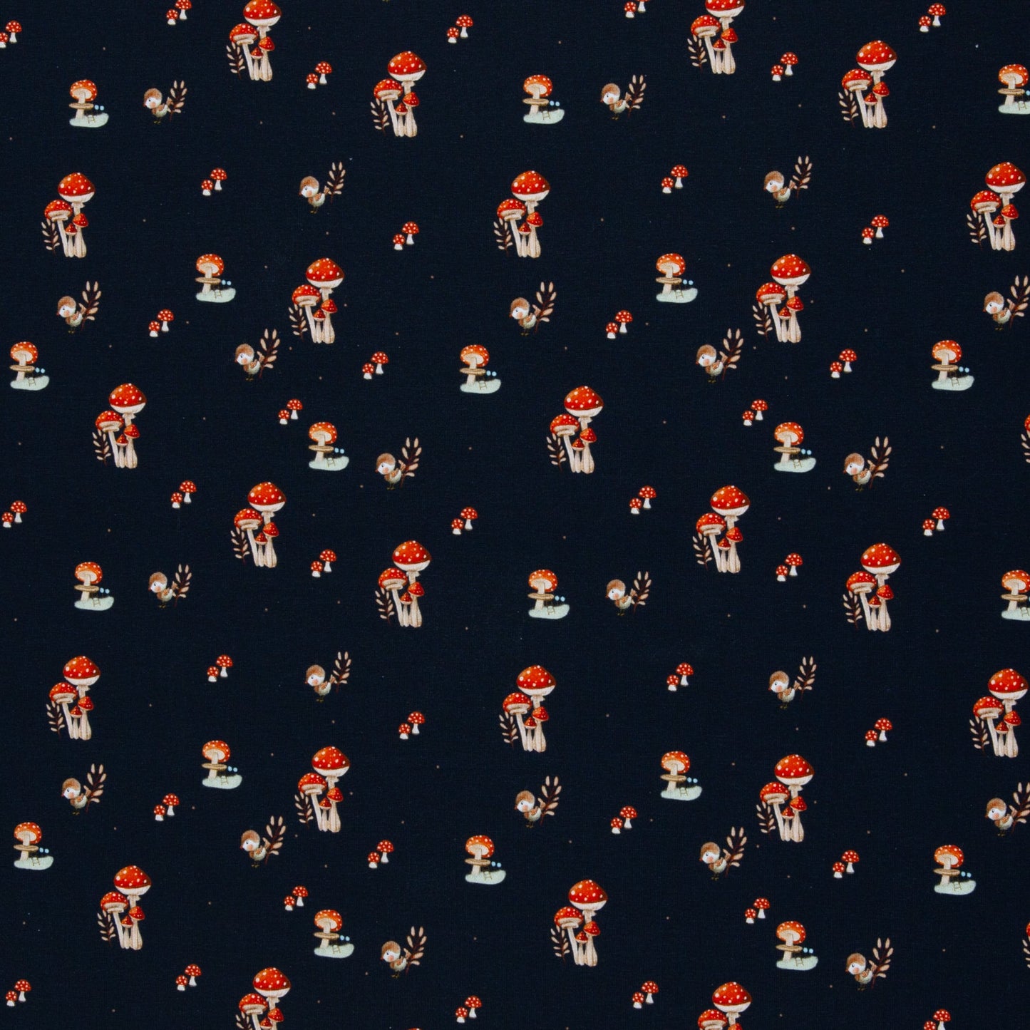 Attēls ar Kokvilnas trikotāža - sēnītes 200 g/m² – pieejams Šarlotes audumi