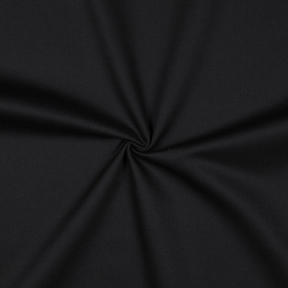 Tissu twill en coton 250 g/m² – noir – disponible chez Šarlotes audumi