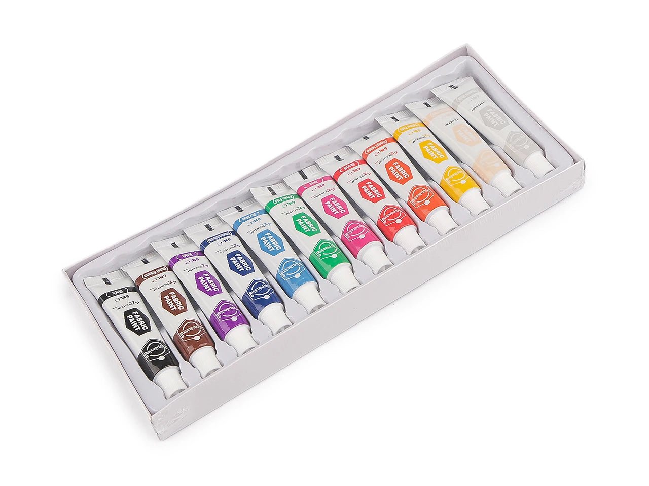Image avec des tissus colorés pour textile - 12 pièces – disponible chez Šarlotes audumi